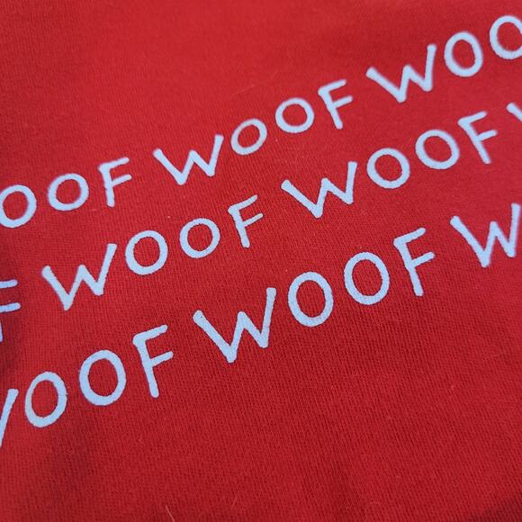 Vintage Toddler Outfit Red Blue Dog Woof Shirt Shorts Socks Set Size 3-6M - Picture 6 of 7